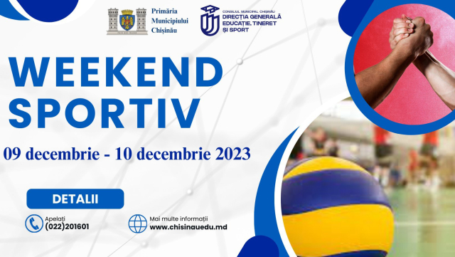 Sports events organised with the support of the municipality, weekend 09-10 December 2023